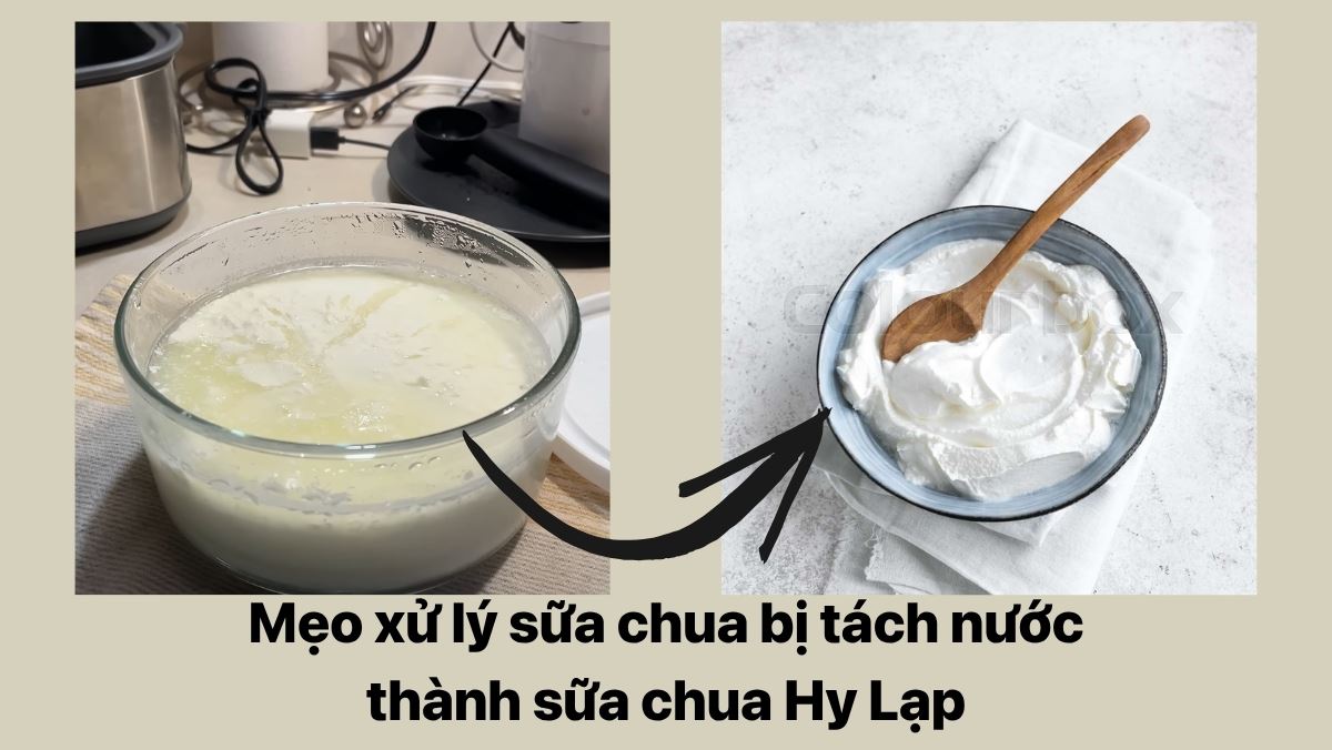 Hồi sinh sữa chua bị tách nước thành sữa chua Hy Lạp thơm ngon