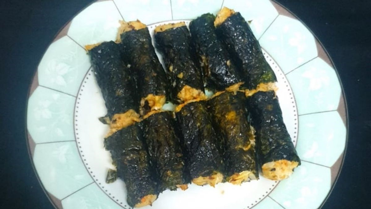 2 Cách Làm Gà Cuộn Rong Biển Thơm Ngon Hấp Dẫn Bằng Nồi Chiên Không Dầu