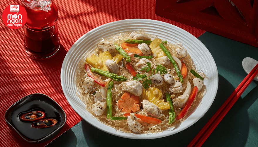 Cách làm miến xào cua măng tây ngon và đơn giản tại nhà