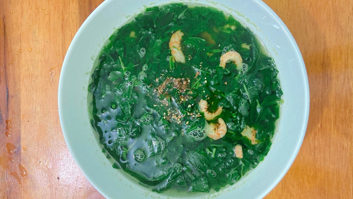 Cách nấu canh rau đay tôm khô ngon tuyệt