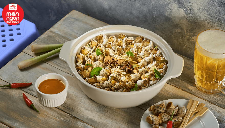 Ốc hương hấp muối thơm ngon, bổ dưỡng - Bí quyết từ Bếp Hạ Thảo