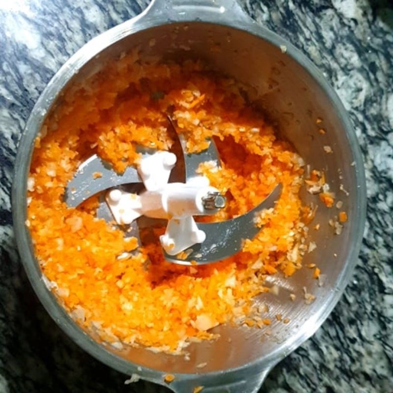 Xay cà rốt và hành tây