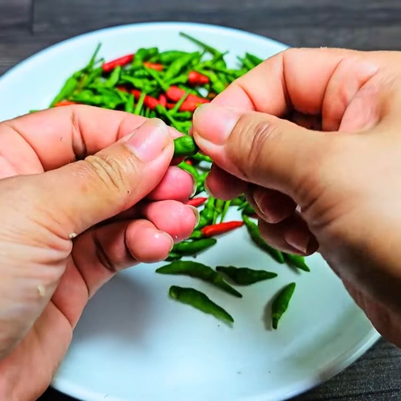 Sốt chấm gà luộc muối ớt xanh