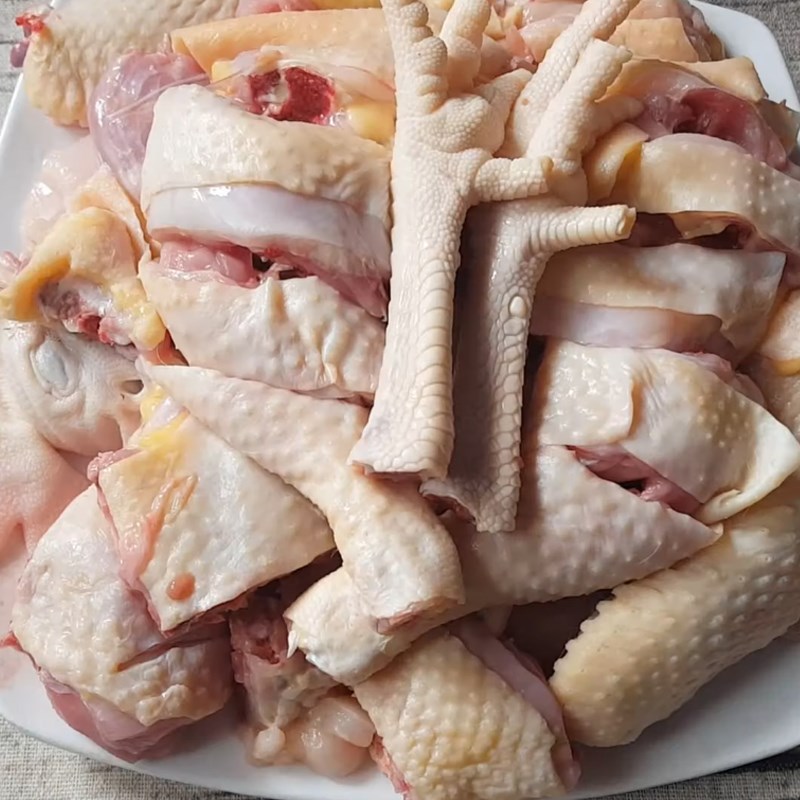Sơ chế thịt gà 2