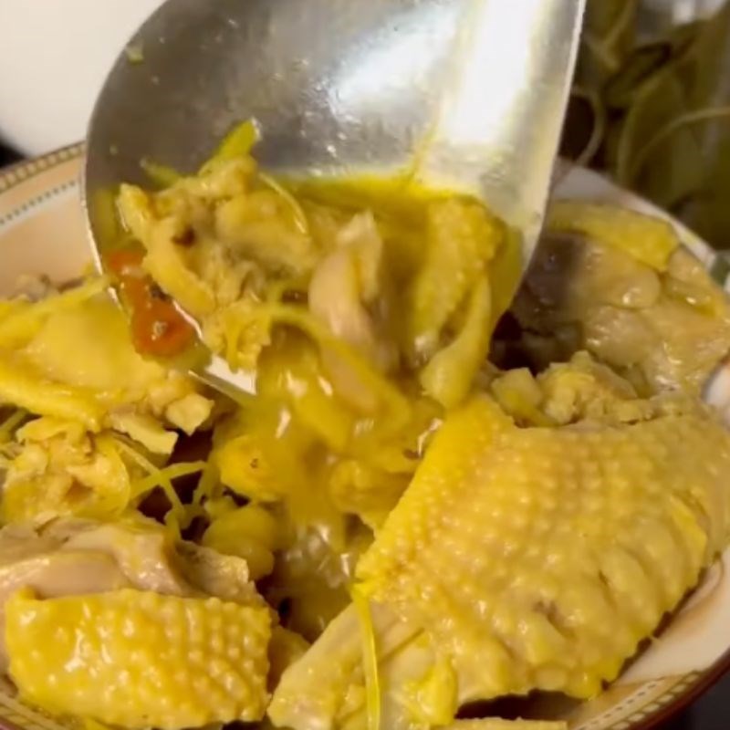 Thành phẩm Cơm đảo gà rang