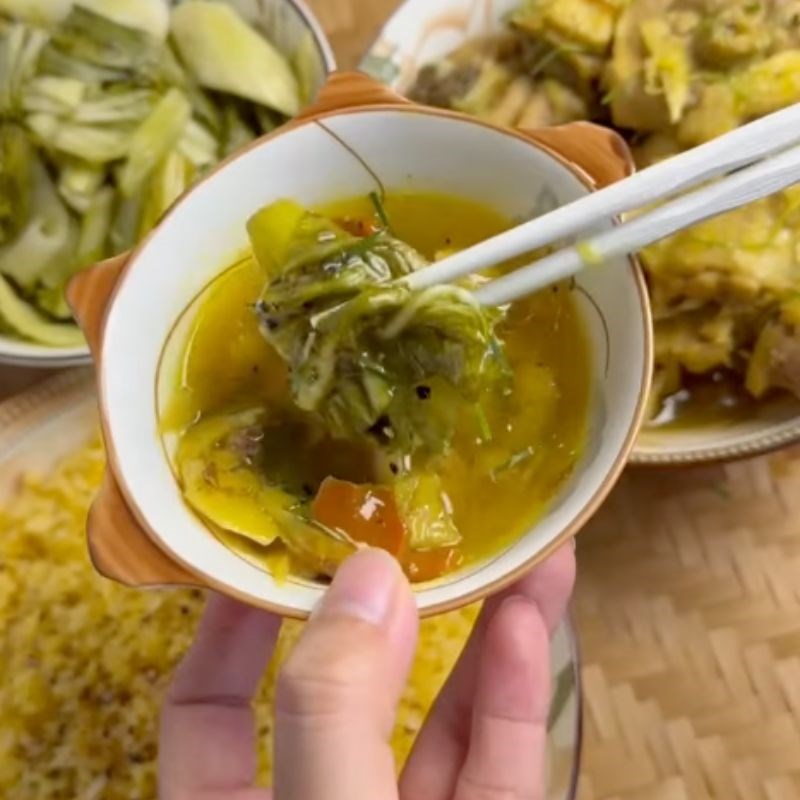 Thành phẩm Cơm đảo gà rang