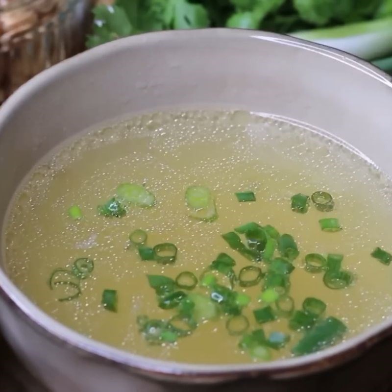 Thành phẩm Phở gà trộn xì dầu