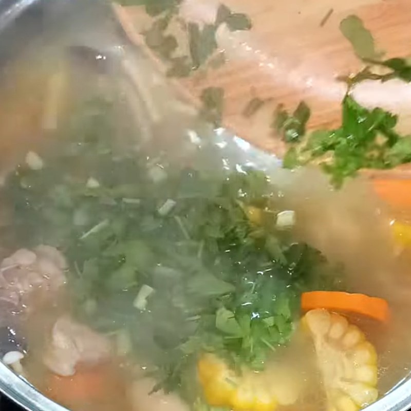 Bước 6 Thành phẩm Canh gà rau củ