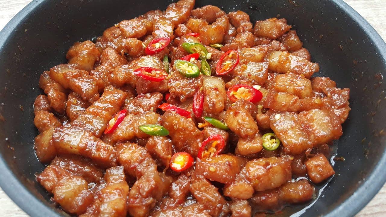 Thịt Ba Chỉ Rang Mắm Ruốc - Món Ngon Đậm Đà